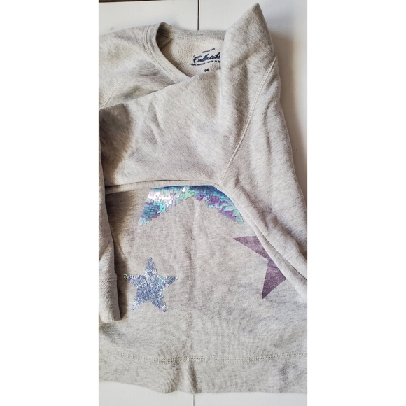 J. Crew Girls Star-Studded Sweatshirt - Picture 5 of 6